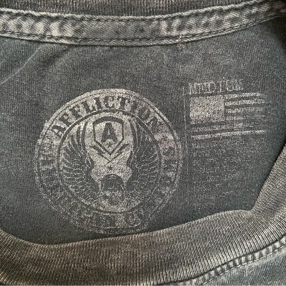 Vintage Affliction Men’s Affliction American Customs Y2K Logo T-Shirt Medium